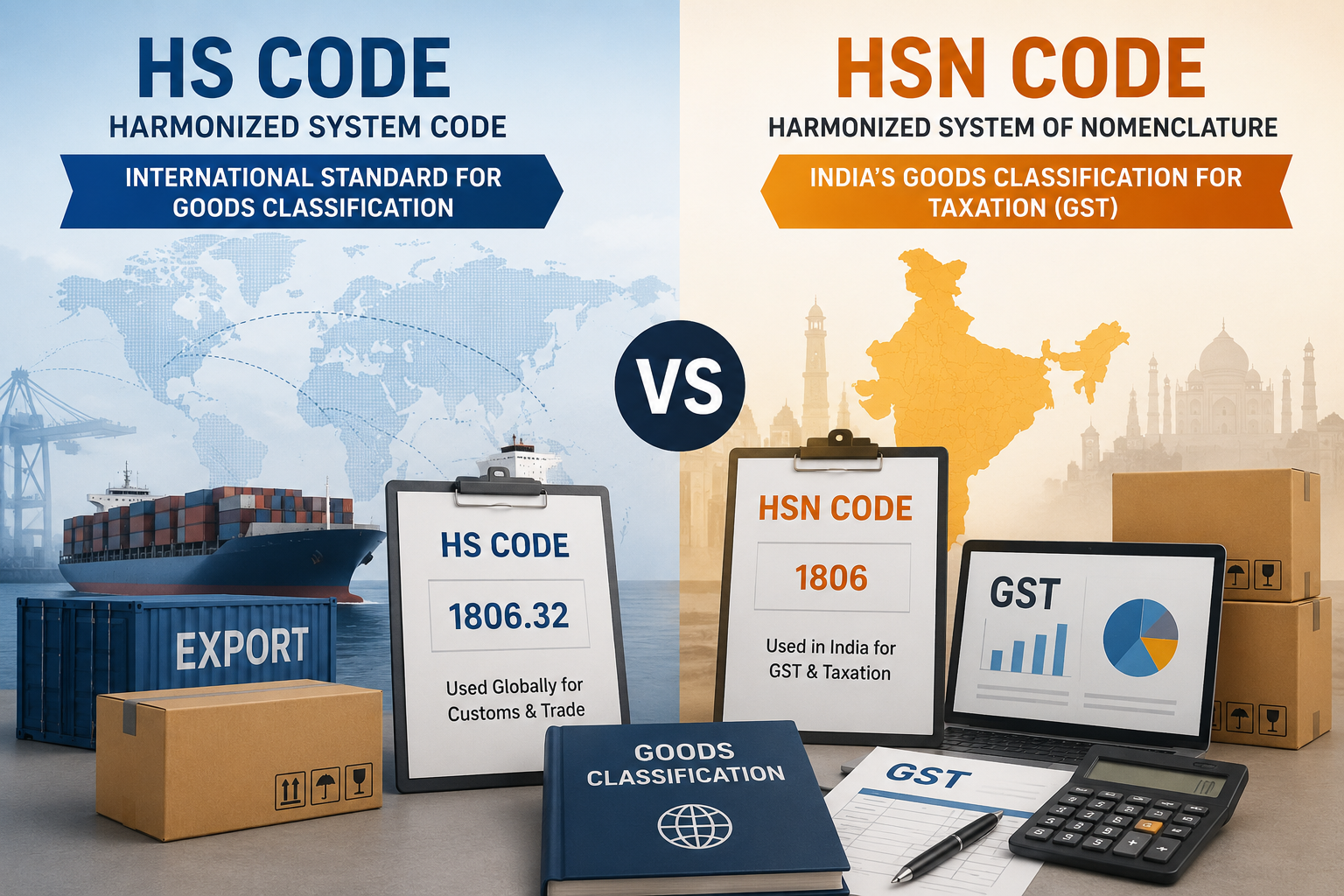 HS Code vs HSN Code: The Real Difference Explained