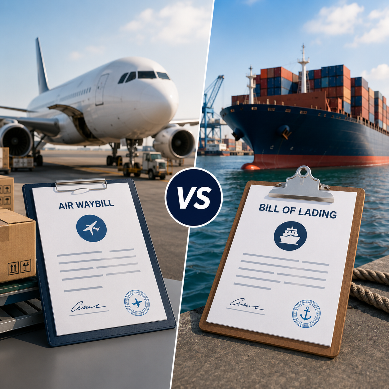 Air Waybill vs Bill of Lading: Key Differences